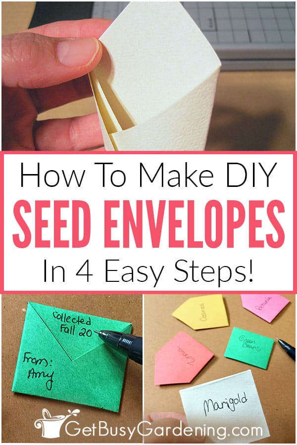DIY Seed Packets - How To Make Paper Seed Envelopes In 4 Easy Steps